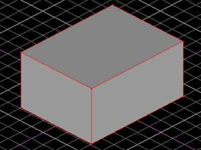 この直方体の選択箇所は直方体全部です。