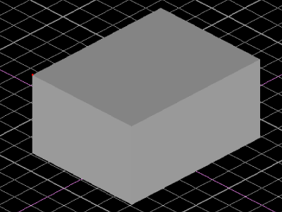 この直方体の選択部分は左上の頂点です。